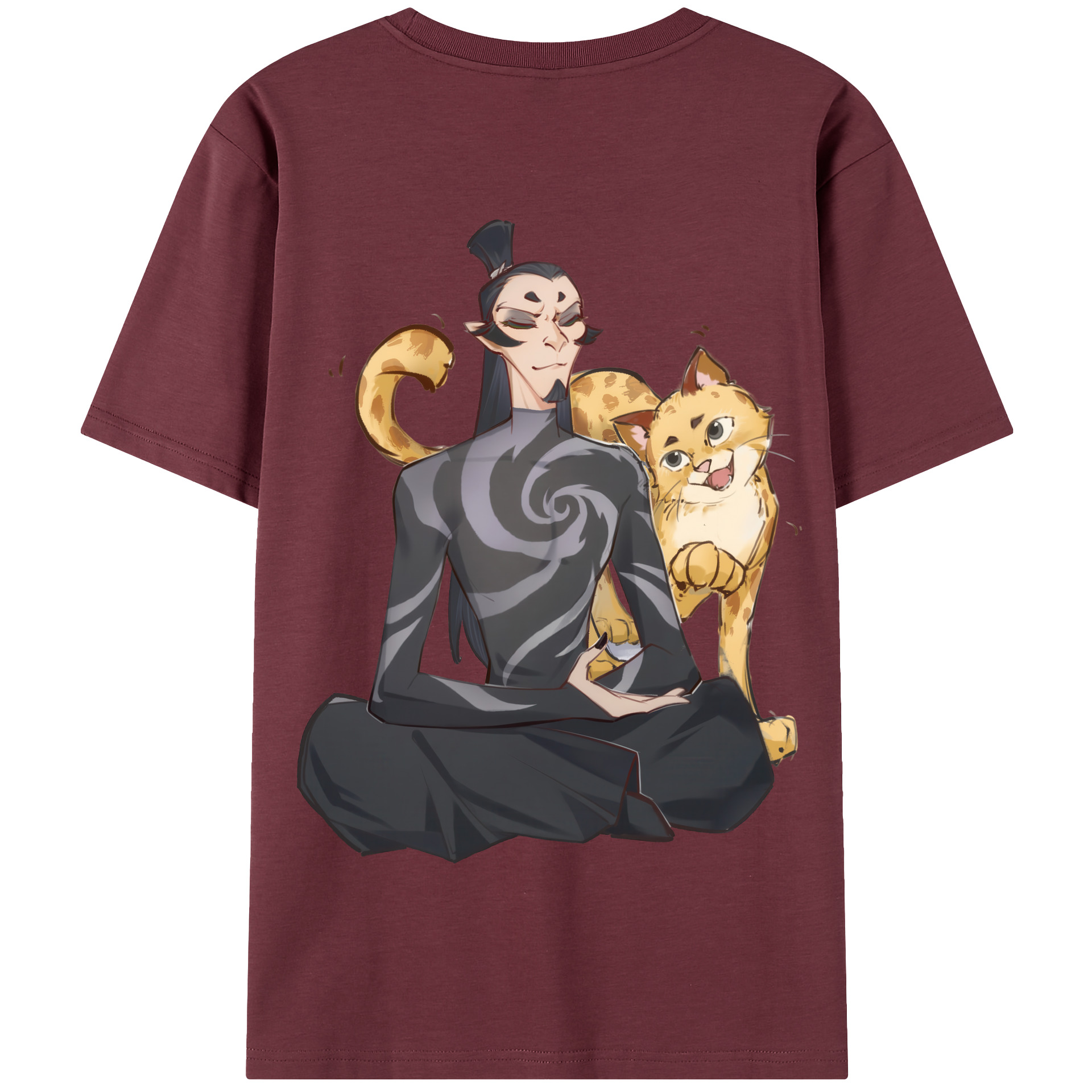 Ne Zha 2 ナタ 魔童の大暴れ 綿100％半袖Tシャツ（背面プリント）